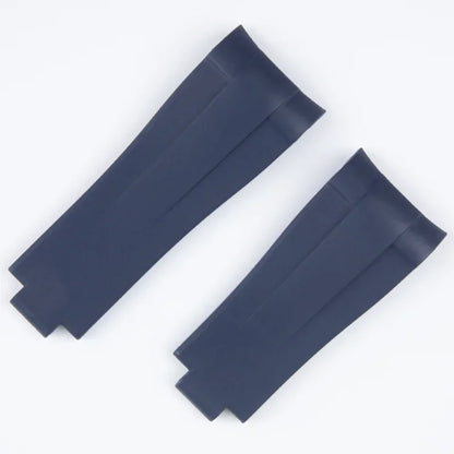 FKM Fluororubber Watch Strap, Natural Rubber, 21mm, Accessories for Rolex 41mm Submariner Explorer 216570, Deployant Buckle.