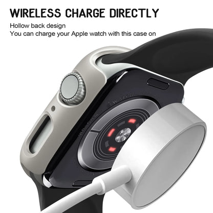 3 pièces coque rigide pour Apple Watch 45mm 41mm 38mm 42mm 40mm 44mm cadre de protection pare-chocs mat pour iWatch SE 9 8 7 6 5 4 3 2