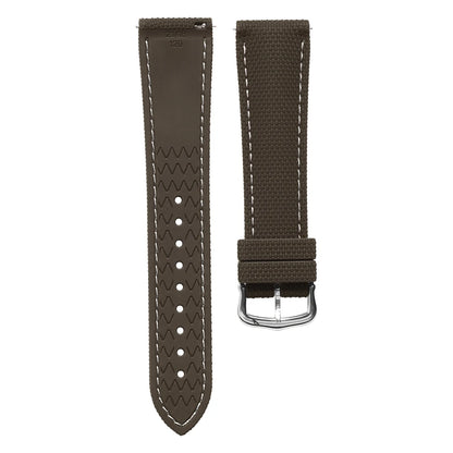 Bracelet de montre Rapide Premium - caoutchouc FKM - Motif Tissu - Universel