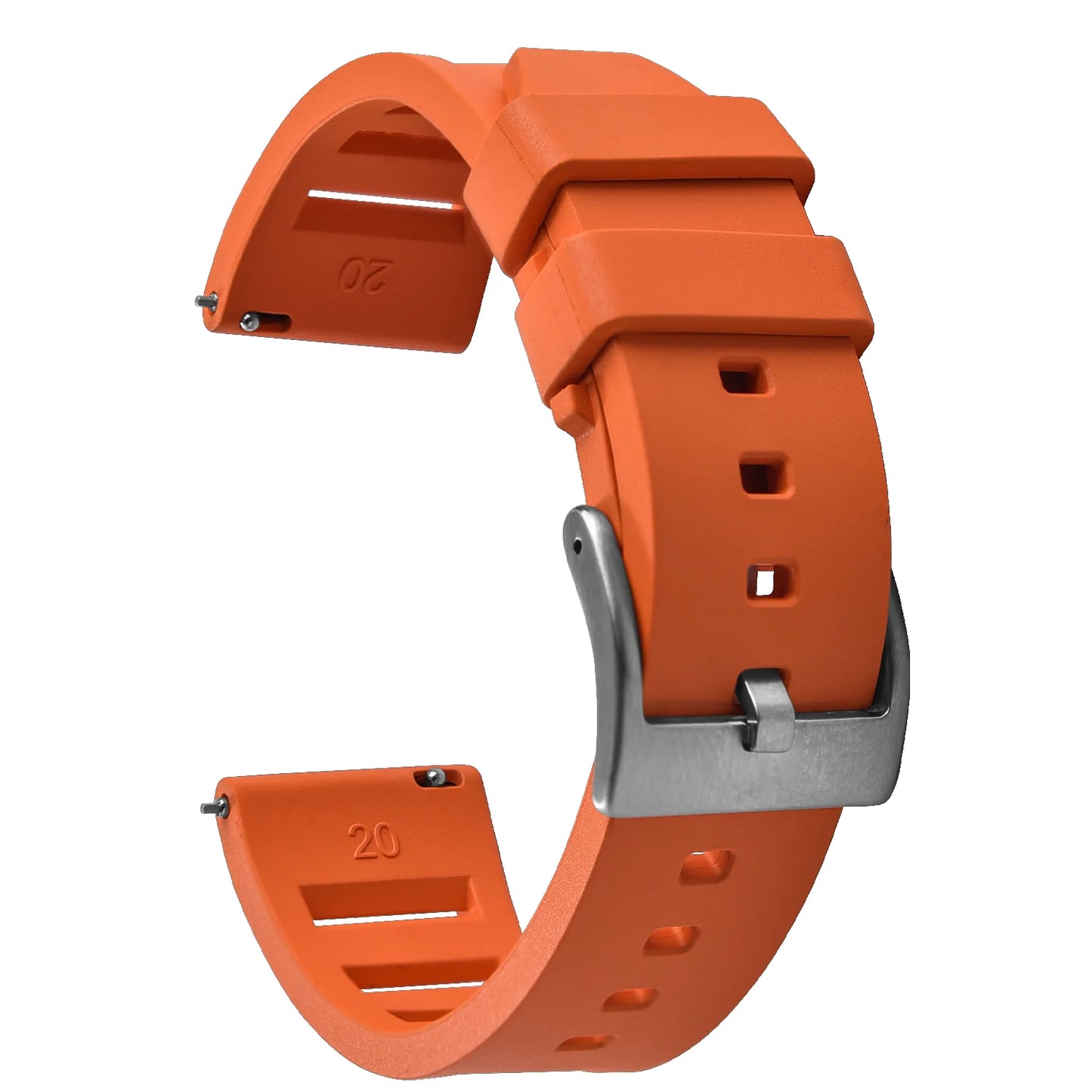 Bracelet de montre en caoutchouc fluoré FKM de qualité supérieure, à dégagement rapide, 20 mm 22 mm, bracelet de plongée souple et étanche, bracelet de remplacement pour montre
