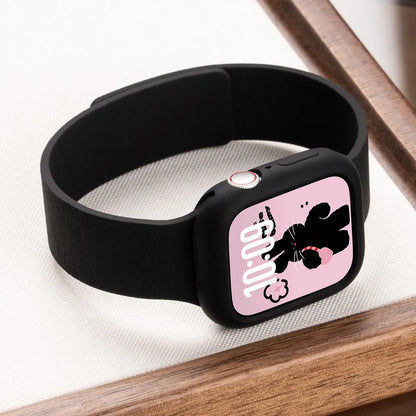 Étui et bracelet en silicone souple pour Apple Watch Ultra 49mm 46mm 44mm 40mm 45mm 41mm pour IWatch Series 6 SE 7 8 9 10 11