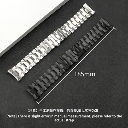 Per Panerai Luminor Silver Black Series 24 22mm PAM 441111 Bracciale per orologio in acciaio inossidabile massiccio, antiruggine, per uomini d'affari all'aperto