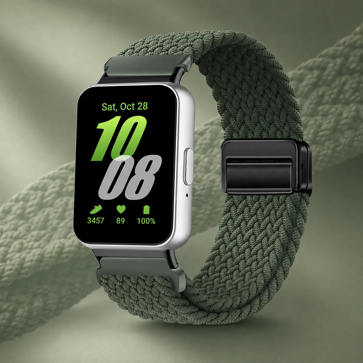 Cinturino intrecciato Solo Loop per Samsung Galaxy Fit 3, accessori, cinturino di ricambio sportivo regolabile in nylon per bracciale Galaxy Fit3