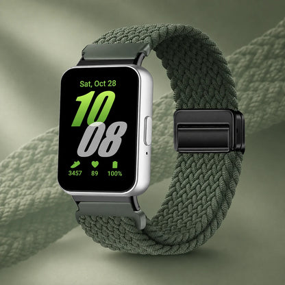 Cinturino intrecciato Solo Loop per Samsung Galaxy Fit 3, accessori, cinturino di ricambio sportivo regolabile in nylon per bracciale Galaxy Fit3