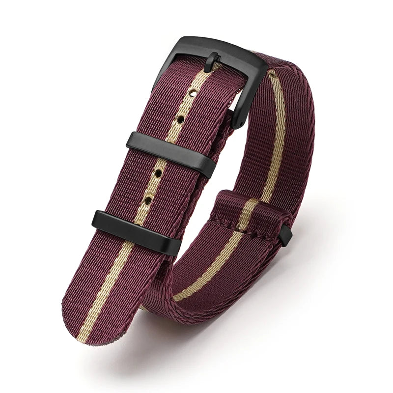 Bracelet de montre universel tissé NATO, en Nylon, 18/20/22/24mm, pour OMEGA 007 Seamaster, une pièce, Durable, pour hommes et femmes