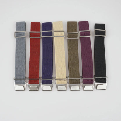 Borsa da Paracadute per truppe francesi anni '60, cinturino per orologio elastico 18 20 mm 22 mm, cinturini per orologio in Nylon, cinturino universale in tessuto balistico da uomo