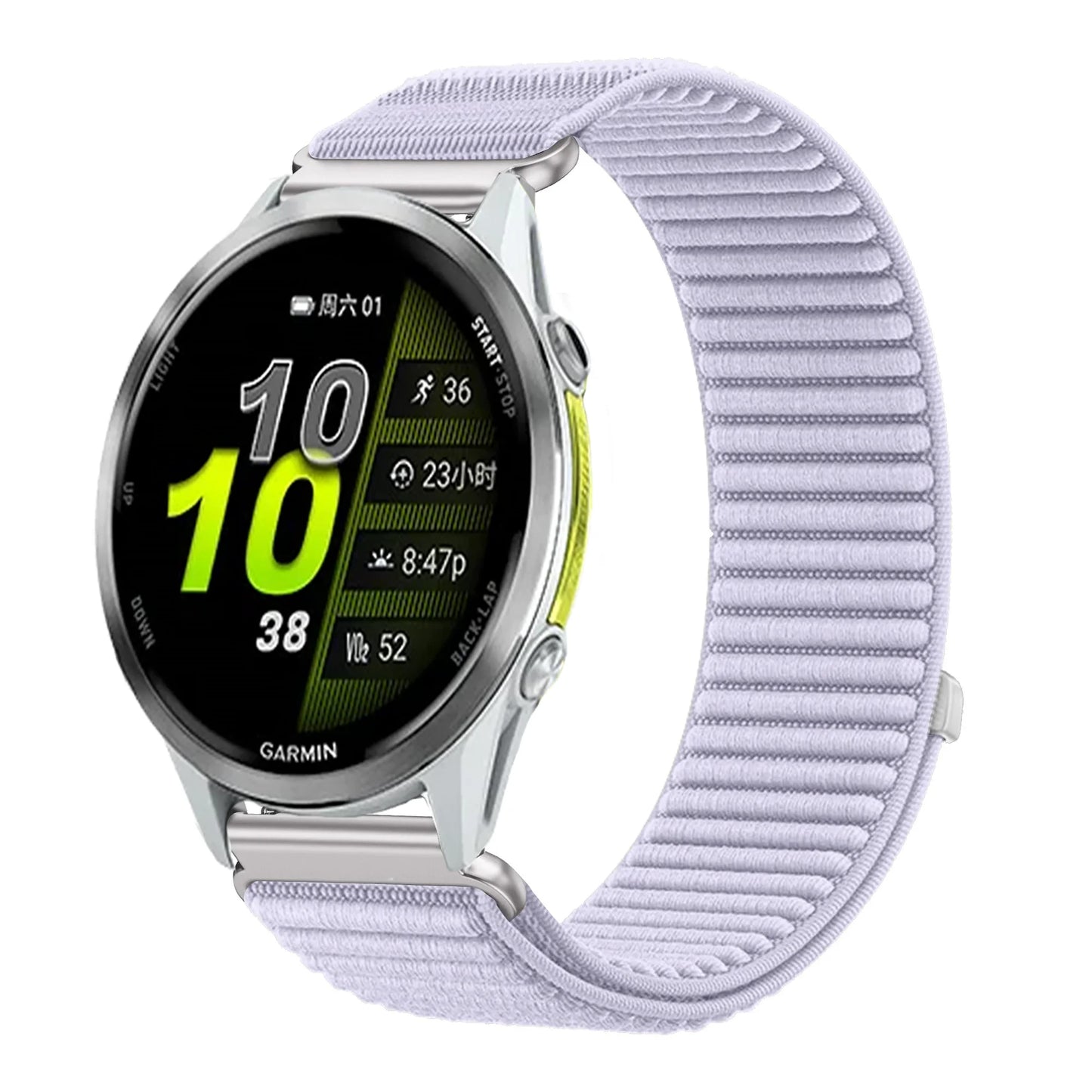Bracelet en Nylon pour Garmin Forerunner 970 570 47/42mm 965 265 165 55 Venu 4 45/41mm, Garmin Active 6 5 Correa, 18mm 20mm 22mm