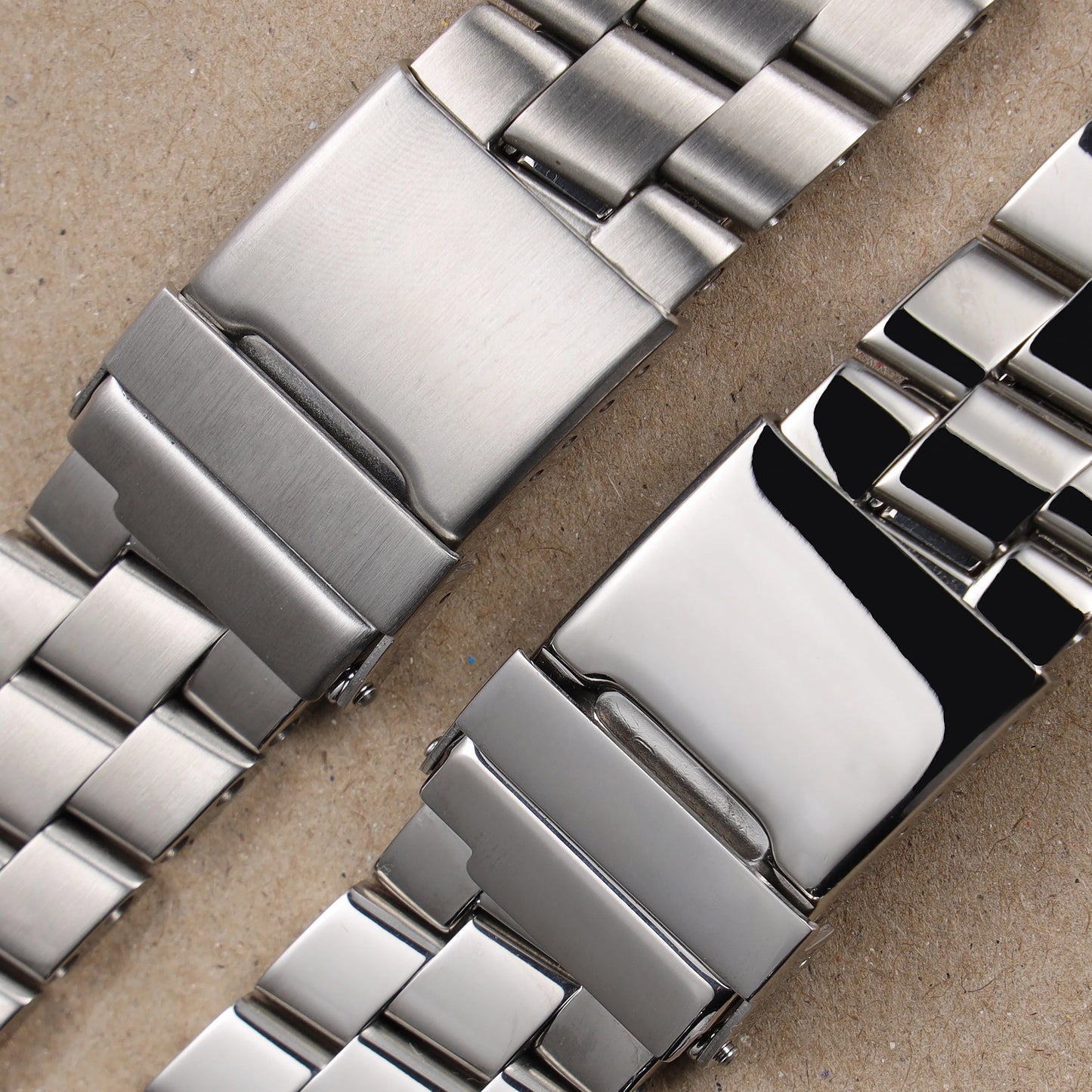 Cinturino per orologio in acciaio inossidabile massiccio spazzolato lucido argento 24mm per Breitling Super Ocean Avenger, bracciale in metallo da uomo