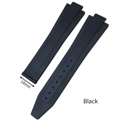 Konvexes Uhrenarmband aus weichem FKM-Fluorelastomer, für Longines L3 830 835 Hydroconquest Conquest GMT V.H.P 21mm 22mm