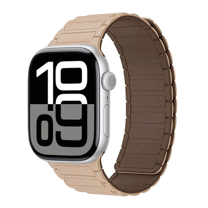 Correa con hebilla magnética para relojes Apple de 46 mm, 44 mm, 40 mm, 45 mm, 41 mm, 42 mm, correa de silicona para iWatch serie 11, 10, 9, 8, 7, 6, SE, Ultra 3