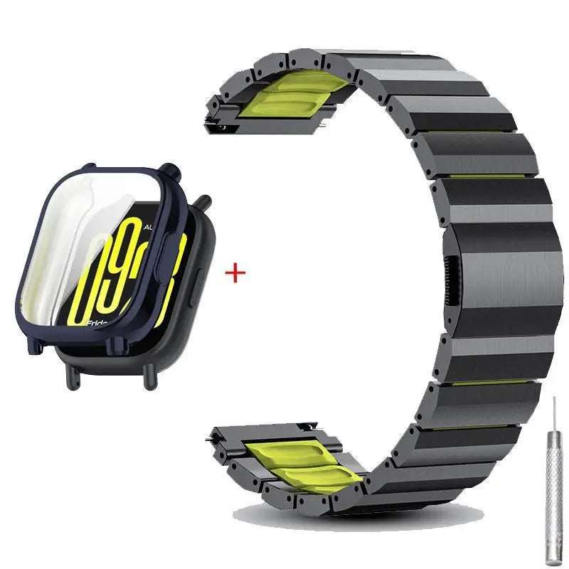 Case + Strap for Redmi Watch 6/5/4 3Active 5Active 3Lite 3Active, replaceable strap
