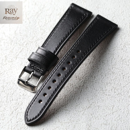 Handmade Italian Cowhide Leather Strap, Genuine Leather 18 19 20 21 22 mm, Soft Quick Release, Genuine Leather Strap, Blue