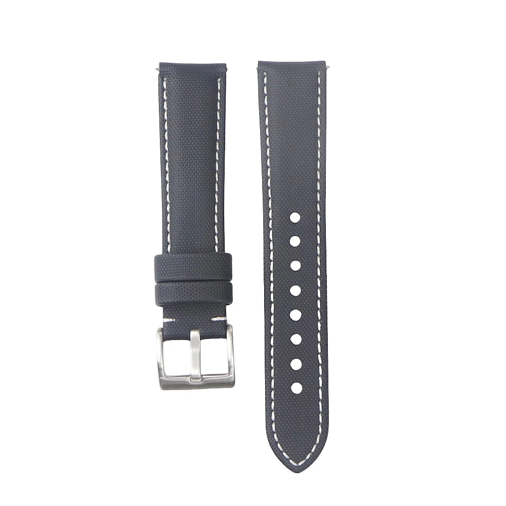 High-quality voile fabric watch strap, 18mm 19mm 20mm 22mm, waterproof fabric watch strap, quick-release belt accessories