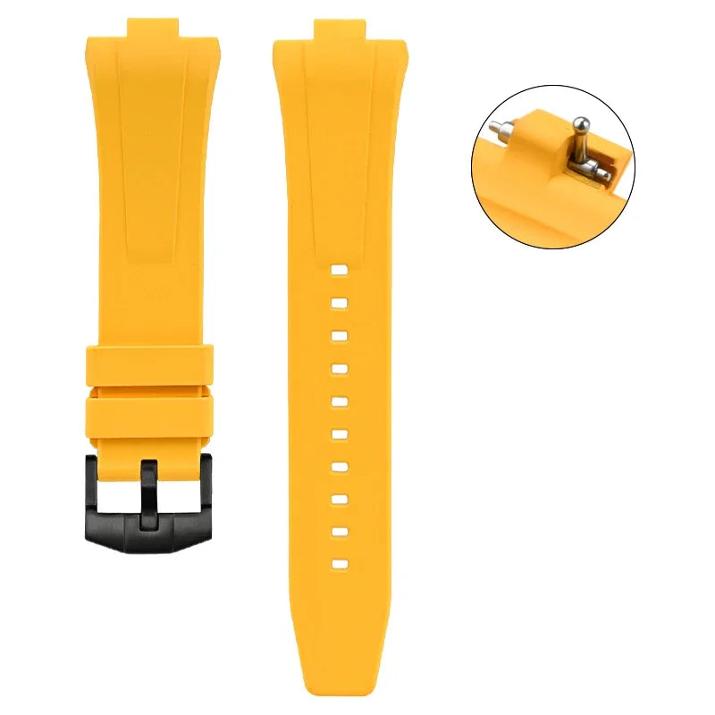 Bracelet en caoutchouc fluoré pour Citizen NJ0150 NJ0151 0155, boucle en acier inoxydable, libération rapide, FKM Sport, étanche, 9mm