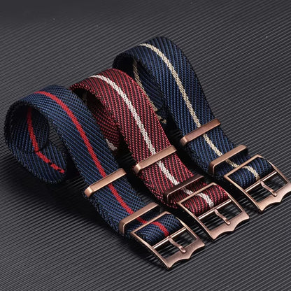 Bracelet en Nylon de qualité supérieure pour Bracelet de montre militaire en toile Tudor, 20mm 22mm, en tissu Seiko, pour Bracelet Rolex, boucle en Bronze