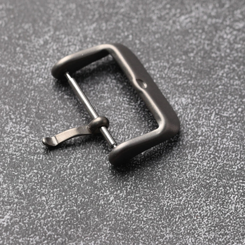 Titanium buckle, 18MM 20MM matte non-stainless steel buckle, leather strap accessory buckle, watch accessories
