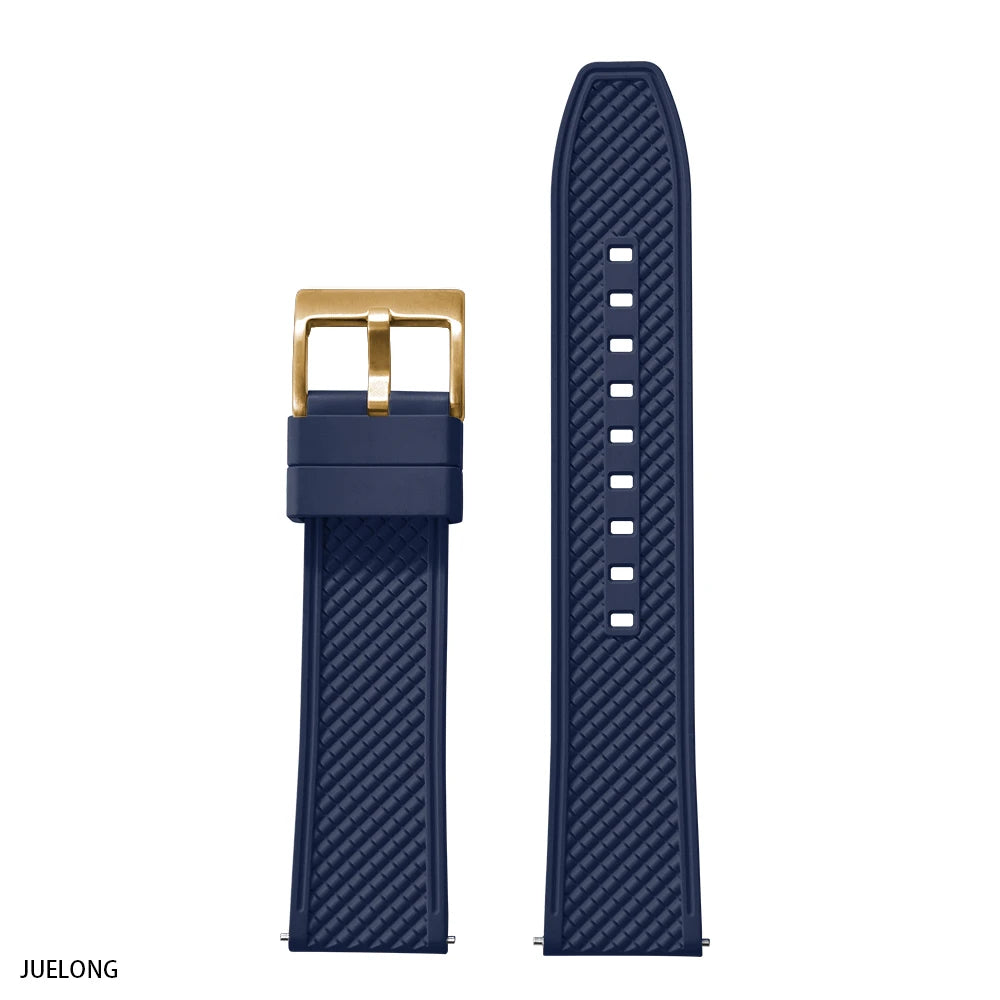 Nouveau Design HAISCH FKM bracelet de montre en caoutchouc 18mm 20mm 22mm 24mm forme de balle bracelets de montre à dégagement rapide bracelets de plongée étanches