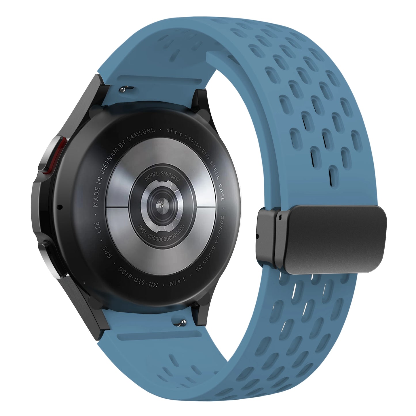 Bracelet en Silicone pour Samsung Galaxy Watch 7 6 5 4 40mm 44mm 5 Pro 45mm, bande à boucle magnétique 6 classique 43mm 47mm, sans espaces