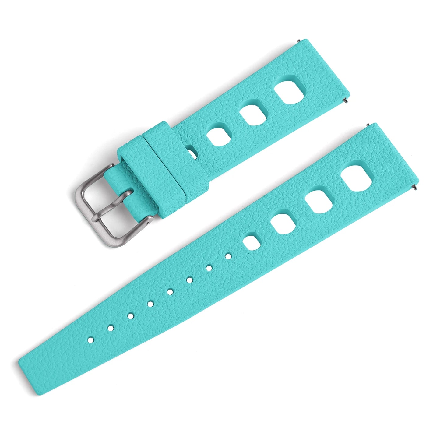 Bracelet de montre en caoutchouc FKM 20 mm 22 mm à libération rapide pour hommes et femmes, étanche, souple, en fluororubber de qualité supérieure, respirant
