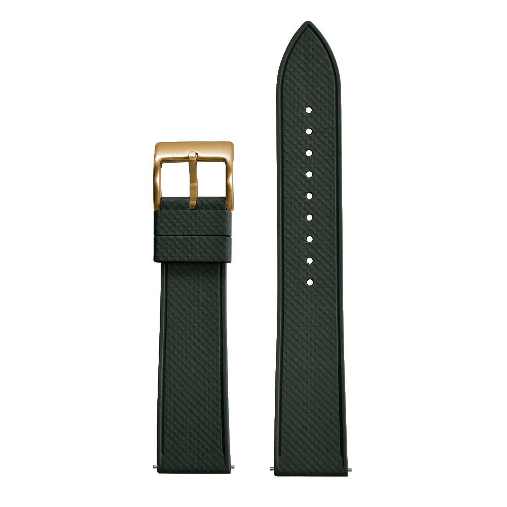 Premium FKM Rubber Watch Band 20mm 22mm Quick Release Diving Waterproof Watch Straps Soft Durable Unisex FPM Bracelets