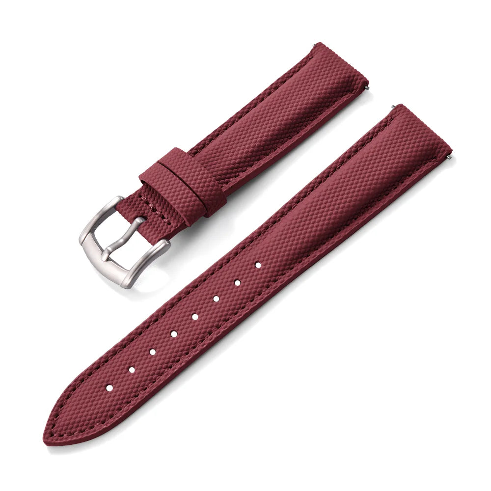 New Sailcloth Coated Sport Watch Strap 18/19/20/22mm Quick Release Waterproof Wristband for Huawei/Samsung Smartwatch Accessories