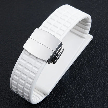 Premium FKM Fluorine Rubber Watch Strap, 19mm, for Patek, for Philippe, for Aquanaut 5067A-001