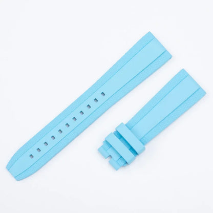 Bracelet en caoutchouc fluoré à motif tissé, 20/22mm, avec boucle de 18mm, pour bracelet de montre Breitling Superocean AVENGER Navitimer