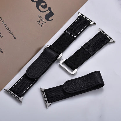 Cinturino Solo Loop in nylon intrecciato per Apple Watch 45mm Ultra 2 49mm 38mm 44mm 40 41mm 42mm, cinturino in pelle per serie 10 9 8 7 5 SE