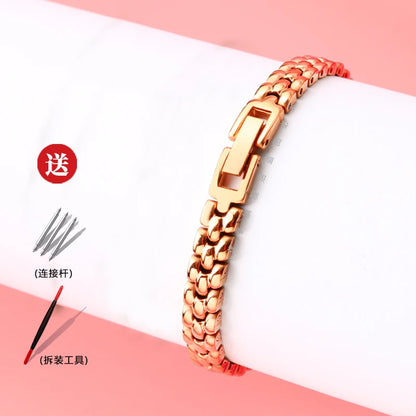 6mm 8mm 10mm 12mm 14mm 16mm Ladies Stainless Steel Buckle Mesh Watch Band Ultra-Thin Steel Bracelet Small Size Chain Width