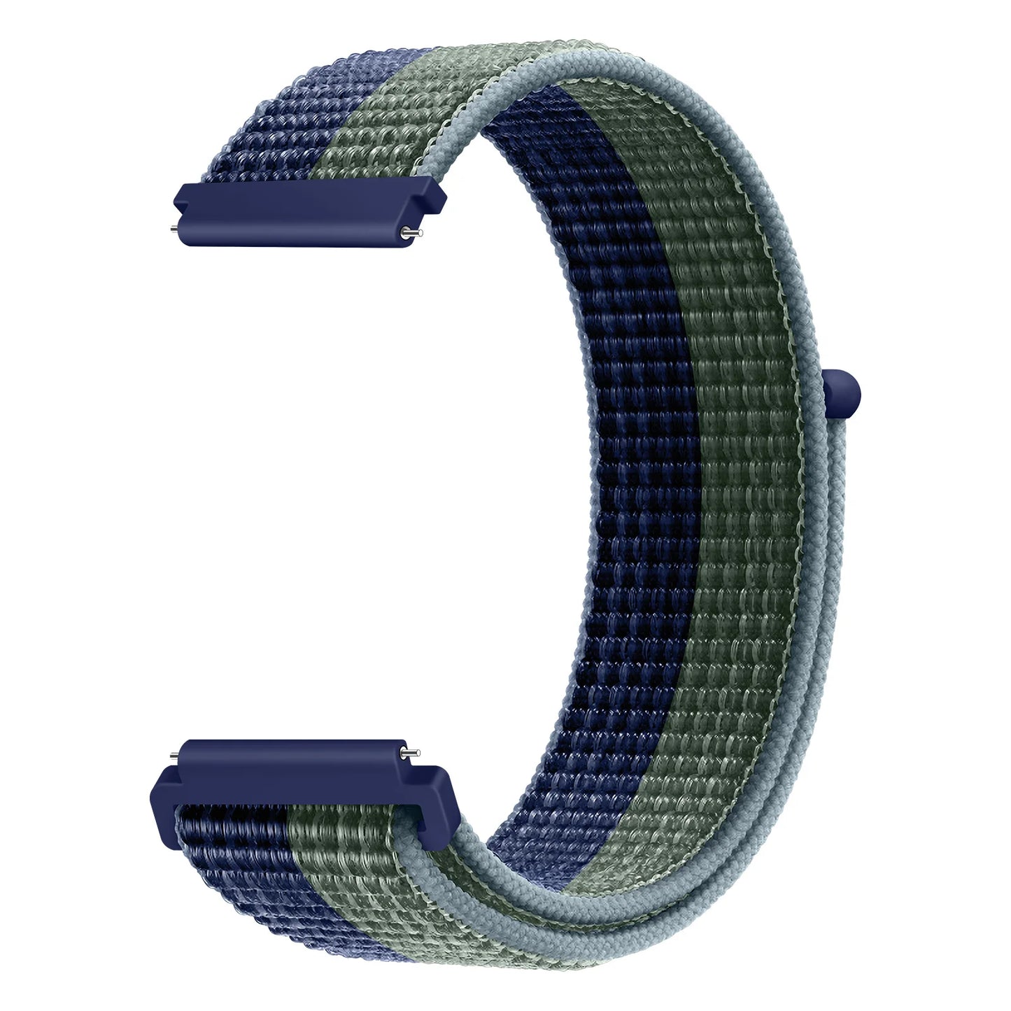 Bracelet à boucle en Nylon pour Amazfit Bip 6/5/GTS 4/3/2/2e/Mini/GTR 42mm/47mm/GTR 4/3 Pro Sport, 20mm/22mm, 2 bandes