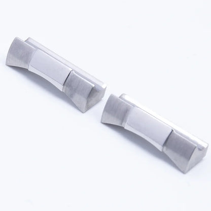 Lien d'extrémité incurvé en acier inoxydable de 20mm, pour bracelet de montre Rolex Submariner, bracelet de montre en caoutchouc et cuir, connexion sans couture