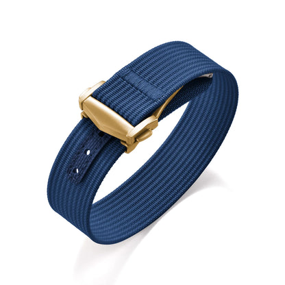 Bracelet de montre en nylon côtelé Omega avec fermoir déployant 18mm 20mm 22mm, bracelet sport en caoutchouc FKM pour Swatch MoonSwatch