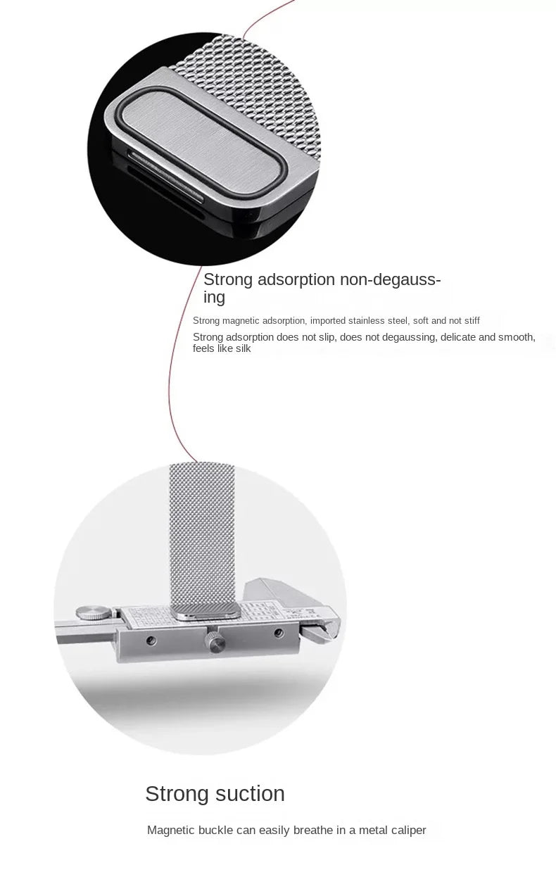 Magnetic steel mesh watch bracelet - Universal