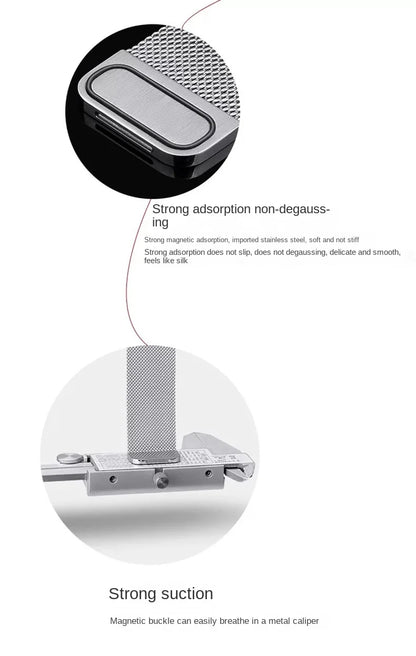Magnetic steel mesh watch bracelet - Universal