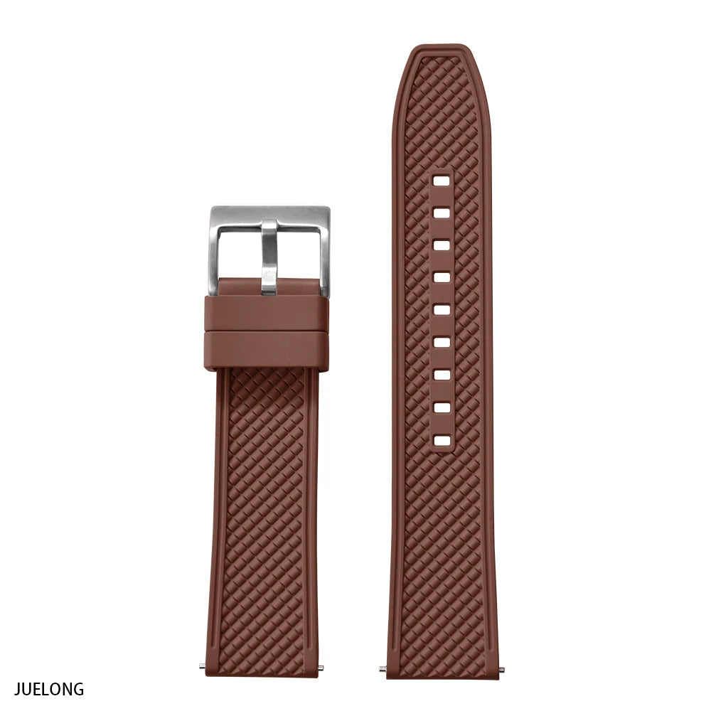 Nouveau Design HAISCH FKM bracelet de montre en caoutchouc 18mm 20mm 22mm 24mm forme de balle bracelets de montre à dégagement rapide bracelets de plongée étanches