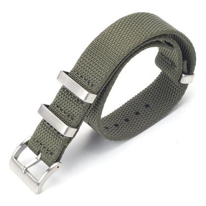 Cinturino per orologio in nylon intrecciato in tessuto resistente ad alta densità di alta qualità 20 mm 22 mm, cinturino per orologio sportivo in nylon morbido e spesso, accessori