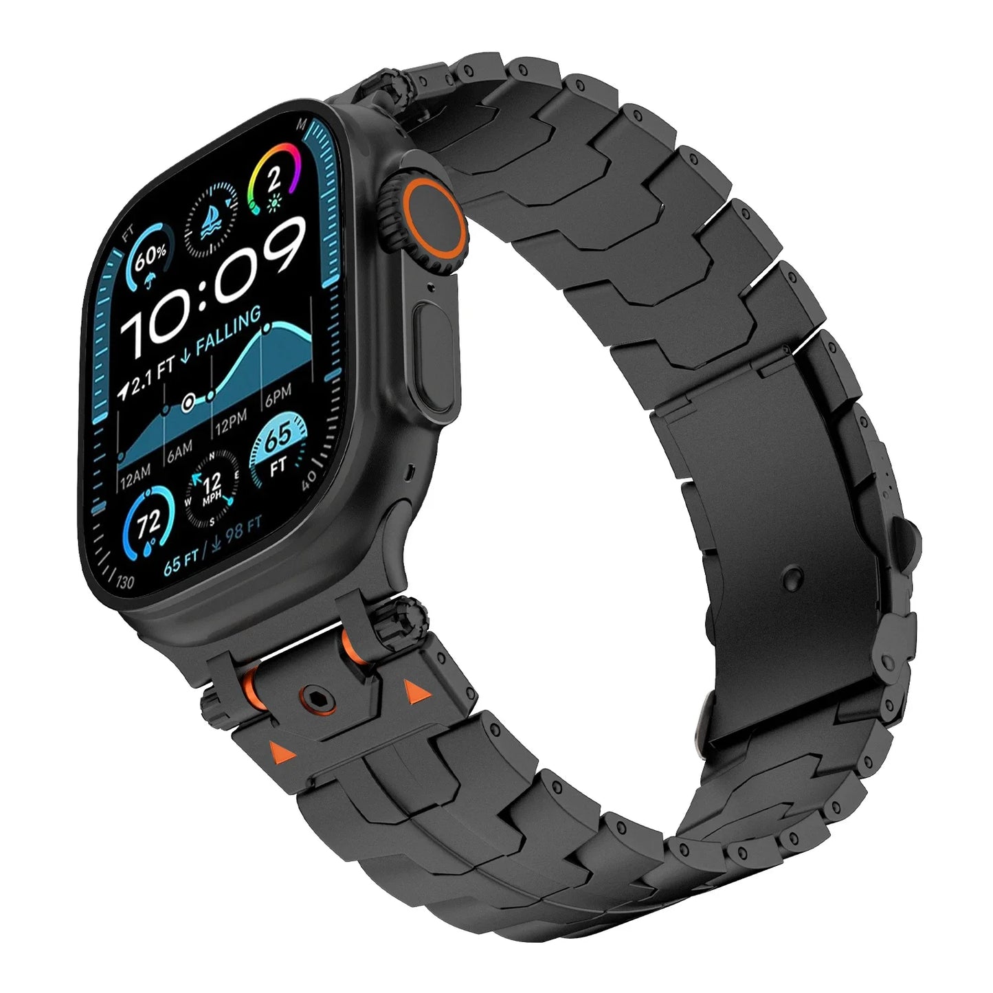 Bracelet en acier inoxydable de luxe pour Apple Watch Ultra 49 mm, séries 10, 46 mm, 45, 44, 42, bracelet pour iWatch 9, 8, 7, 6, 5, 4