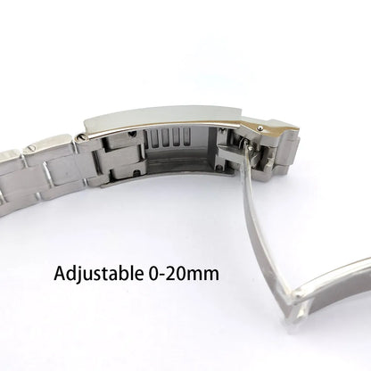    40.5mm sous-montre verre saphir boîtier en métal ajustement NH35/36/38 mouvement ajustement 28.5mm cadran pièces de montre accessoires boîte de montre bande