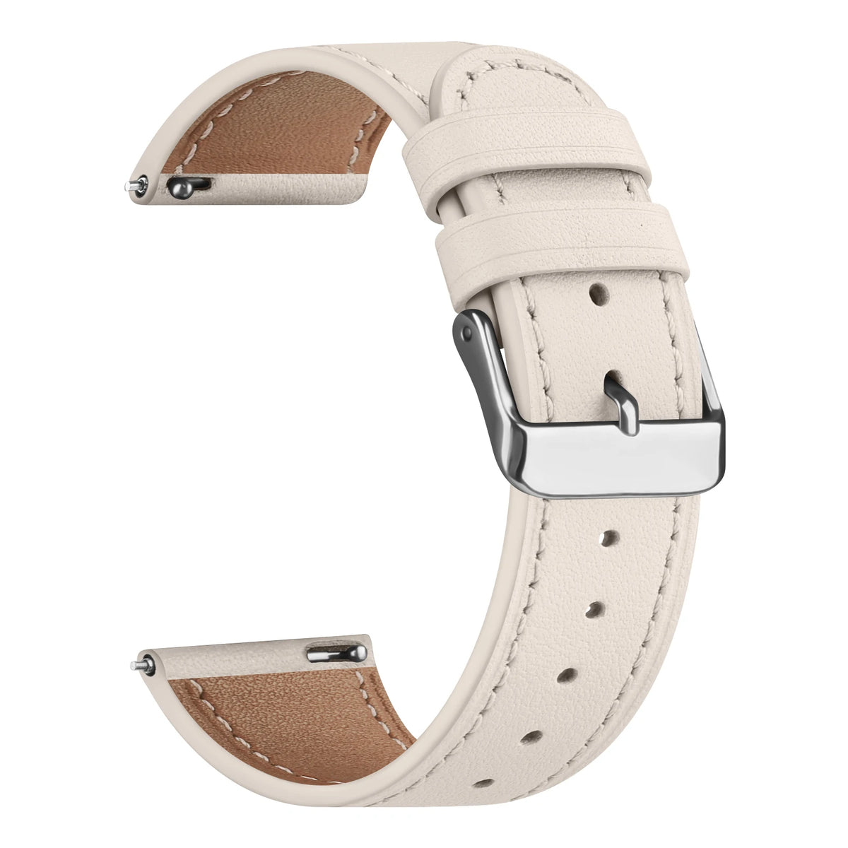 Bracelet en cuir 20mm pour Samsung Galaxy Watch FE 7 6 5 4 40mm 44mm/Watch 4 6 Classic 43 47mm/Active 2/5Pro 45mm/Watch 3 41mm