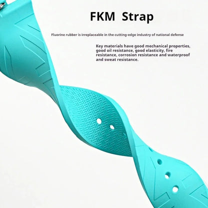 Bracelet en caoutchouc fluoré pour Citizen NJ0150 NJ0151 0158, boucle ardillon à dégagement rapide, souple FKM Sport, étanche, remplacement du bracelet de montre 9mm