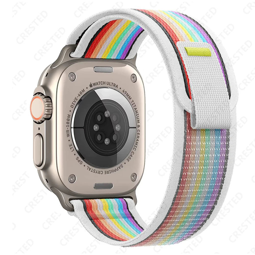 适用于 Apple Watch Ultra 3 2 的 Trail 回环式表带，49mm 46mm 44mm 45mm 40mm 41mm 42mm，兼容 iWatch 系列 11 10 SE 9 8 7 的表带 Correa