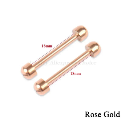 Kit de réparation de bracelet de montre en cuir, tube à vis, lien de tige LDPStem, 14mm, 16mm, 18mm, 20mm, 22mm, goupille de bracelet, 2 pièces, le plus récent