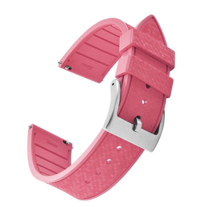 FKM Mosaic Rubber Watch Strap, 20mm 22mm, Quick Release, for Sport Diver, for Rolex Seiko Omega Cartier, Universal Belt