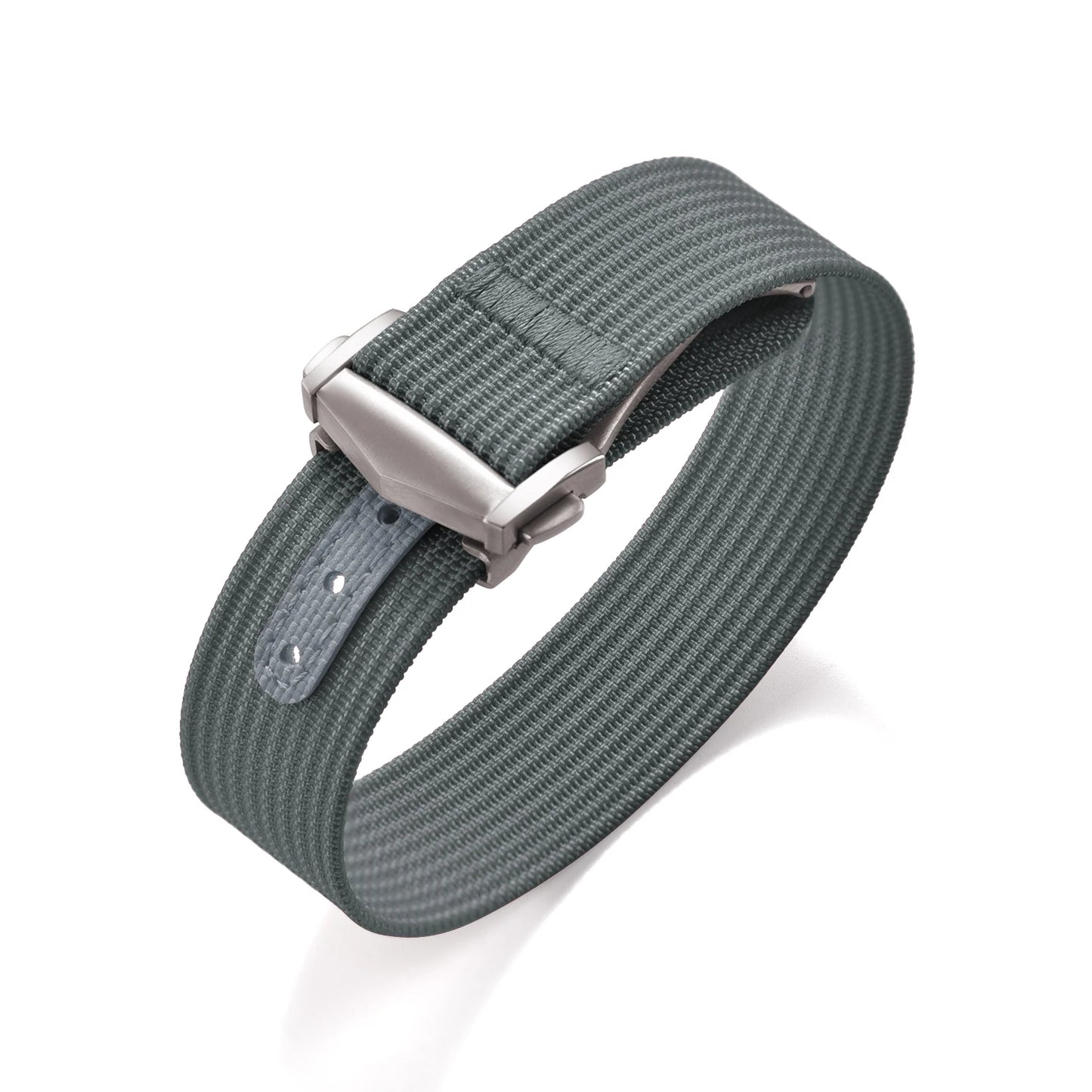 Bracelet de montre en nylon côtelé Omega avec fermoir déployant 18mm 20mm 22mm, bracelet sport en caoutchouc FKM pour Swatch MoonSwatch