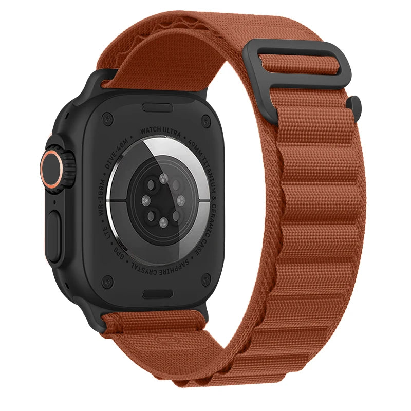 Bracelet à boucle alpine pour Apple watch Ultra 3 2 bandes 49mm 45mm 44mm 40mm 41mm 46mm 42mm Bracelet iWatch série 11 10 SE 9 8 7 6 5 4
