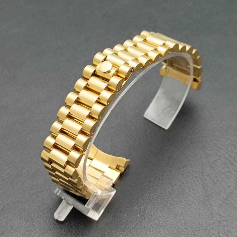 Bracelet de montre en acier de 20mm de largeur, accessoire de plongée pour hommes, outil adapté aux boîtiers Gstuff