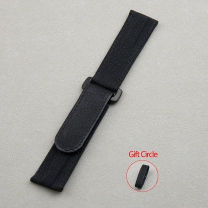 Accesorios universales, correa de reloj de tela de nailon y cuero de 22 mm, para correa Rolex, para Huawei, Tudor, Seiko, Tissot, Breitling