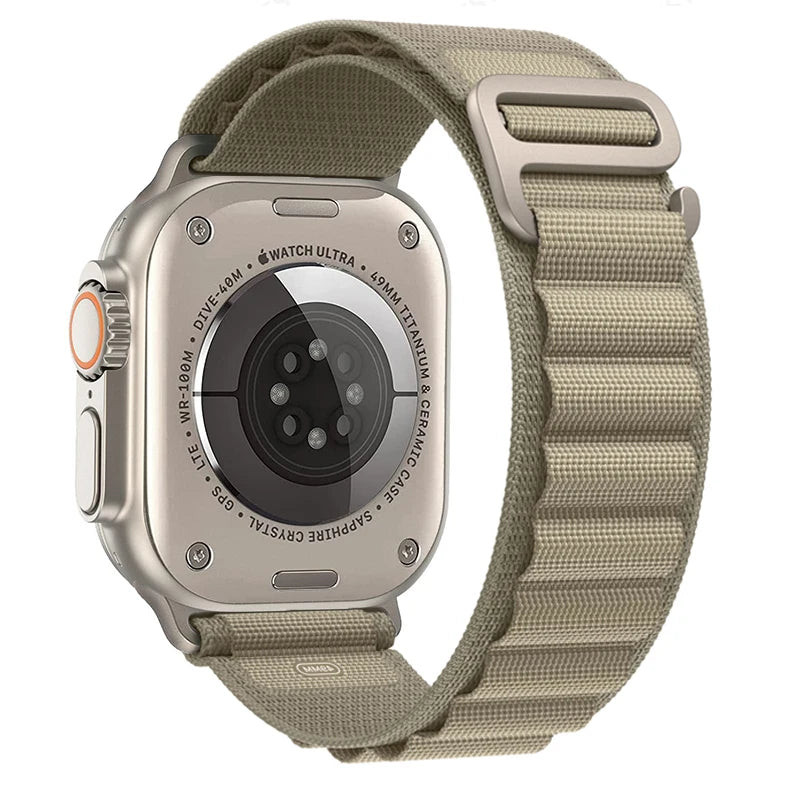 Bracelet à boucle alpine pour Apple watch Ultra 3 2 bandes 49mm 45mm 44mm 40mm 41mm 46mm 42mm Bracelet iWatch série 11 10 SE 9 8 7 6 5 4