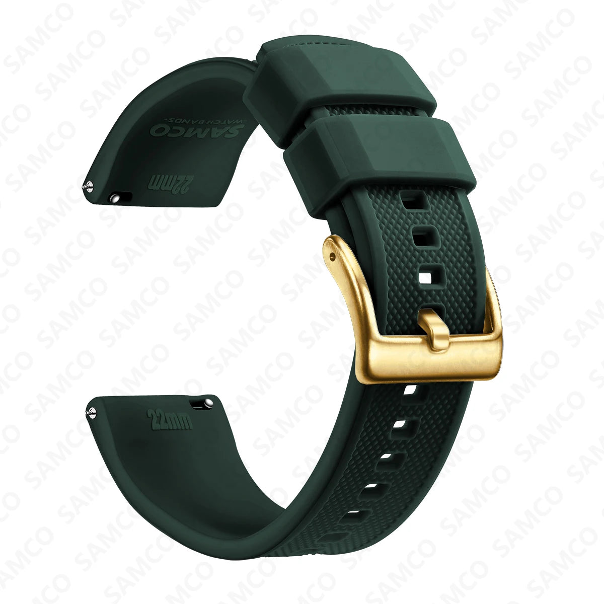 Bracelet de montre en Silicone de qualité supérieure, 18mm 20mm 22mm, à dégagement rapide, en caoutchouc, de remplacement