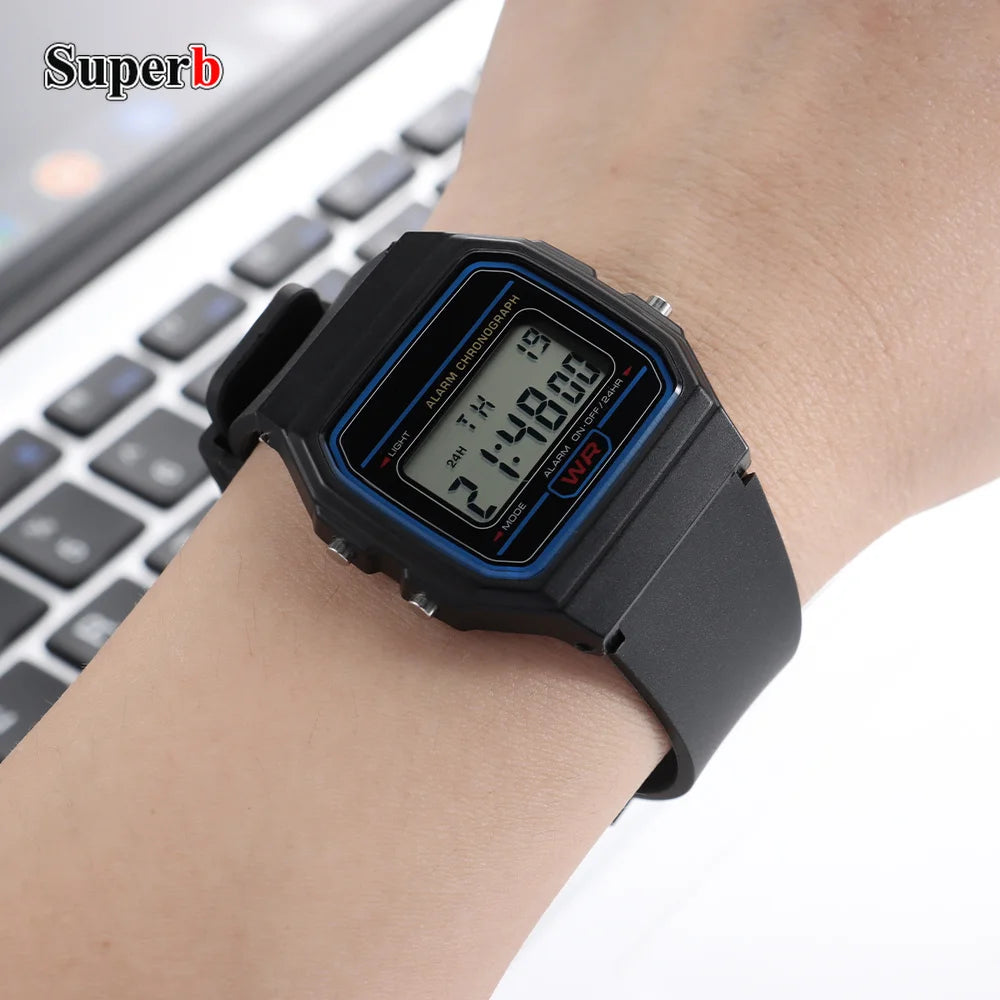 Bracelet de montre universel en caoutchouc et résine noir 12mm 14mm 16mm 18mm 20mm pour montre électronique Casio, style classique, pour hommes et femmes